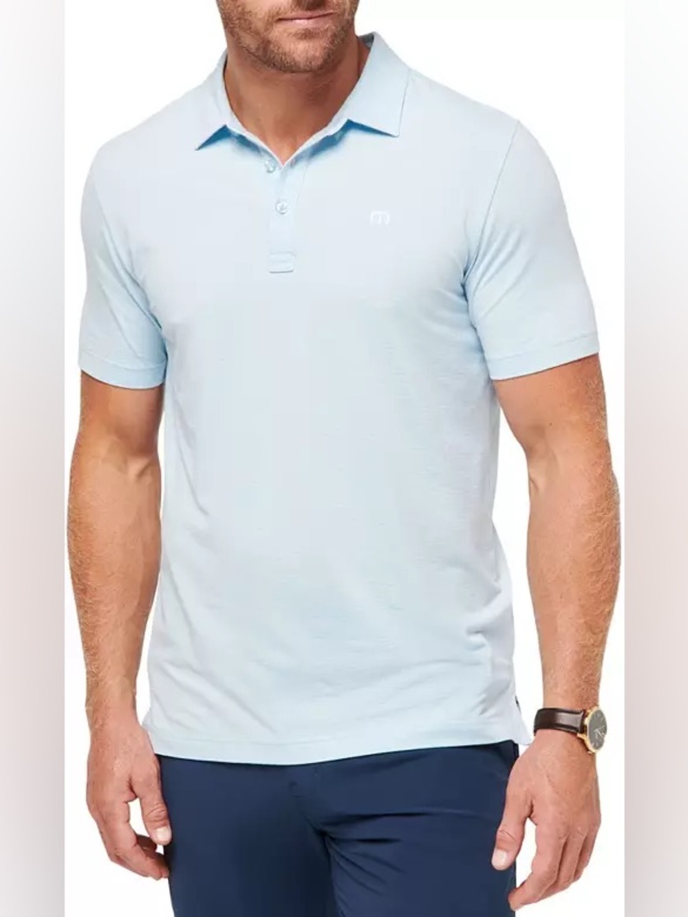 Travis Mathew Men’s The Zinna Polo Blue